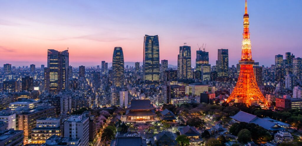 Tokyo skyline, Japan