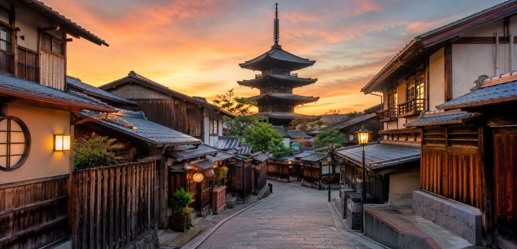 Kyoto temples, Japan
